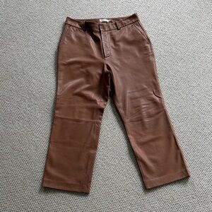 Brown Leather Pants